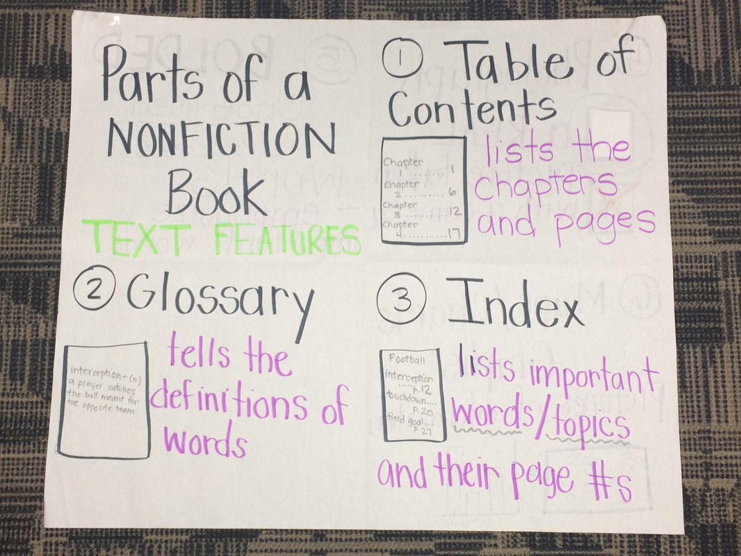 Nonfiction Books Text Features Ms Stockers 2nd Grade